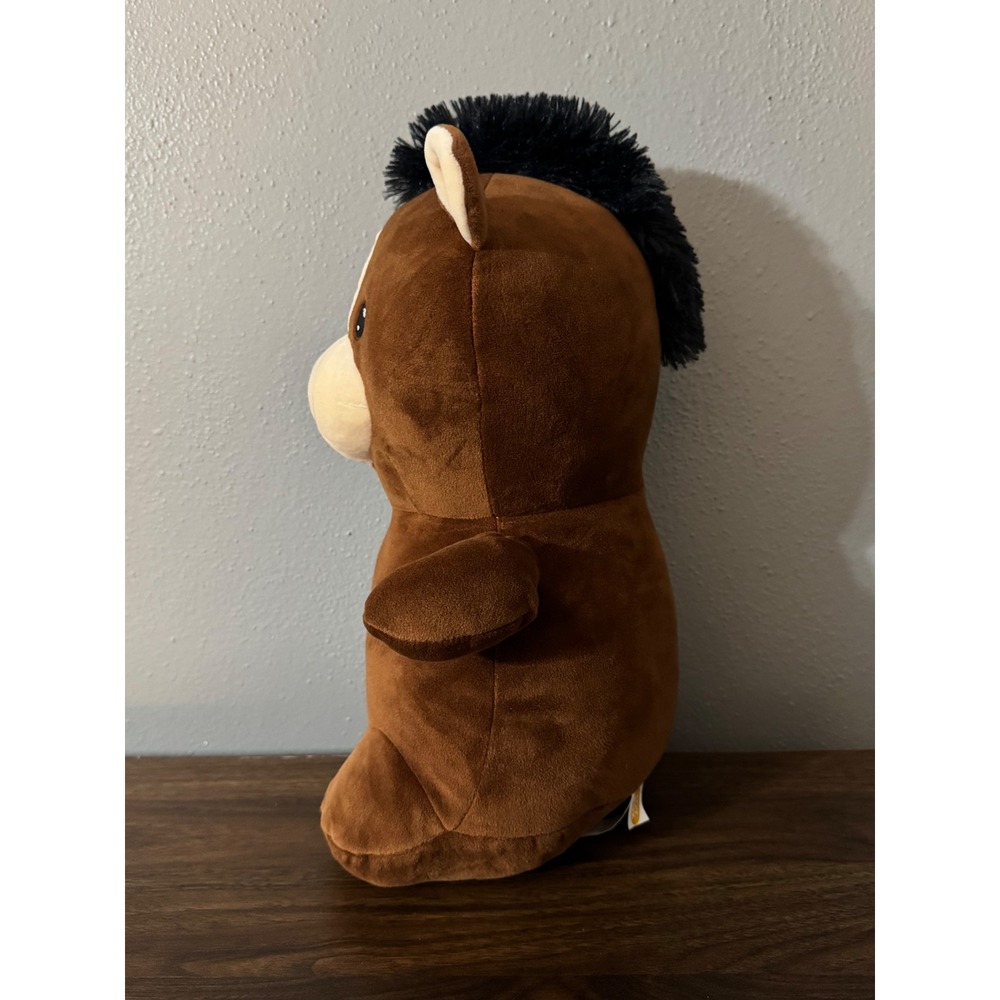 Toy Box Plush Horse Brown Stuffed Animal Toy Squishy 12 inch - Picture 2 of 9